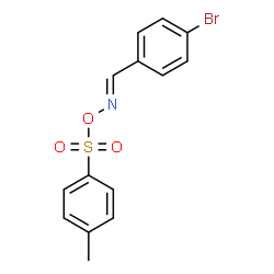 1-(4-bromophenyl)-N-{[(4-methylphenyl)sulfonyl]oxy}methanimine Structure