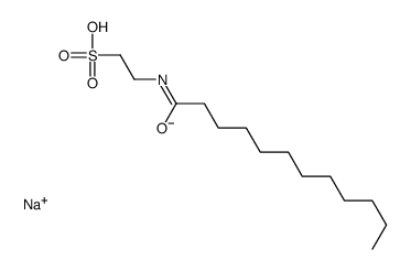 sodium 2-[(1-oxododecyl)amino]ethanesulphonate Structure
