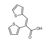 (Z)-2,3-di-(2-thienyl)acrylic acid Structure