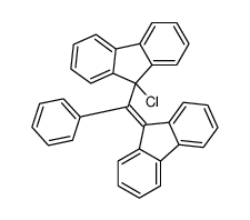 9-chloro-9-[fluoren-9-ylidene(phenyl)methyl]fluorene Structure