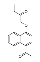 1-(4-Acetyl-1-naphtyloxy)-2-butanone结构式