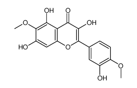 3,5,7-trihydroxy-2-(3-hydroxy-4-methoxyphenyl)-6-methoxychromen-4-one Structure