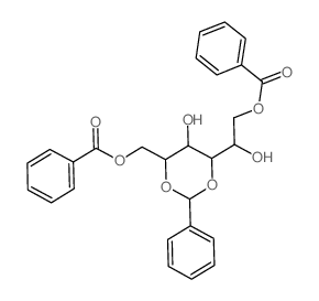 [2-[6-(benzoyloxymethyl)-5-hydroxy-2-phenyl-1,3-dioxan-4-yl]-2-hydroxy-ethyl] benzoate Structure
