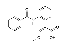 2-(2-benzamidophenyl)-3-methoxyacrylic acid Structure