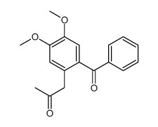 1-(2-benzoyl-4,5-dimethoxyphenyl)propan-2-one结构式