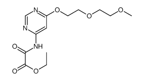 ethyl 2-[[6-[2-(2-methoxyethoxy)ethoxy]pyrimidin-4-yl]amino]-2-oxoacetate结构式