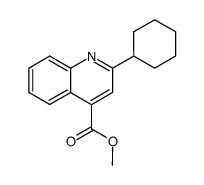 methyl 2-cyclohexyl-4-quinolinecarboxylate结构式