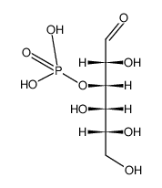D-galacto-2,4,5,6-Tetrahydroxy-3-phosphonooxy-hexanal结构式