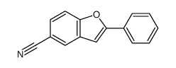 2-phenyl-1-benzofuran-5-carbonitrile结构式
