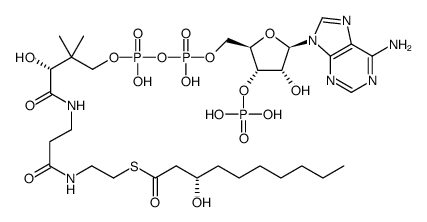 3-羟基癸酰-辅酶A结构式