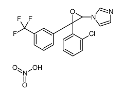 1-[3-(2-chlorophenyl)-3-[3-(trifluoromethyl)phenyl]oxiran-2-yl]imidazole,nitric acid Structure