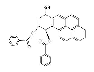 (9R,10R)-7-bromo-7,8,9,10-tetrahydrobenzo[pqr]tetraphene-9,10-diyl dibenzoate结构式