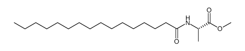 methyl N-hexadecanoyl-L-alaninate结构式