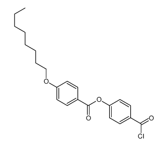 (4-carbonochloridoylphenyl) 4-octoxybenzoate Structure
