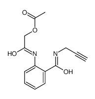 [2-oxo-2-[2-(prop-2-ynylcarbamoyl)anilino]ethyl] acetate Structure