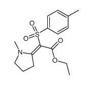 ethyl [(4-methylphenyl)sulfonyl](1-methylpyrrolidin-2-ylidene)acetate Structure