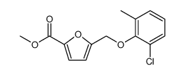 2-Furancarboxylic acid, 5-[(2-chloro-6-methylphenoxy)methyl]-, methyl ester Structure