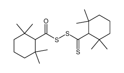 (2,2,6,6-Tetramethylcyclohexancarbonyl)(2,2,6,6-tetramethylcyclohexanthiocarbonyl)disulfid结构式