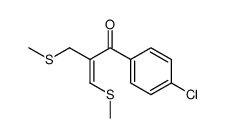 3-methylthio-2-methylthiomethyl-1-(p-chlorophenyl)prop-2-en-1-one Structure