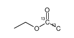 乙酸乙酯-1,2-13C2结构式