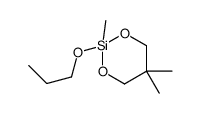 2,5,5-trimethyl-2-propoxy-1,3,2-dioxasilinane Structure