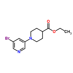 1-(5-溴吡啶-3-基)哌啶-4-羧酸乙酯图片