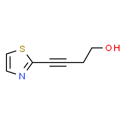 3-Butyn-1-ol,4-(2-thiazolyl)- Structure