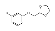 2-(3-溴-苯氧基甲基)-[1,3]二氧杂烷结构式