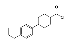 4-(4-propylphenyl)cyclohexane-1-carbonyl chloride Structure