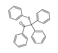 1,2,2-triphenyl-2-phenylsulfanyl-ethanone Structure