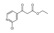 3-(2-chloro-pyridin-4-yl)-3-oxo-propionic acid ethyl ester结构式