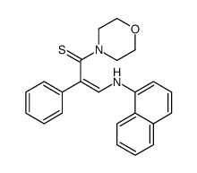 1-morpholin-4-yl-3-(naphthalen-1-ylamino)-2-phenylprop-2-ene-1-thione Structure