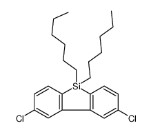 2,8-dichloro-5,5-dihexylbenzo[b][1]benzosilole Structure