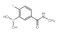 N-甲基3-硼基-4-氟苯甲酰胺结构式