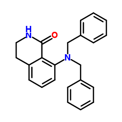 8-(Dibenzylamino)-3,4-dihydro-1(2H)-isoquinolinone Structure