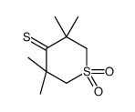 3,3,5,5-tetramethyl-1,1-dioxothiane-4-thione Structure