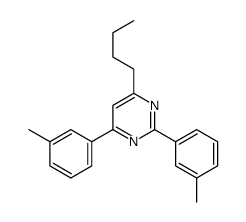 4-butyl-2,6-bis(3-methylphenyl)pyrimidine Structure