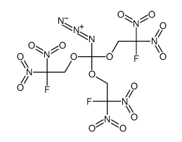 2-[azido-bis(2-fluoro-2,2-dinitroethoxy)methoxy]-1-fluoro-1,1-dinitroethane Structure