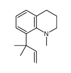 1-methyl-8-(2-methylbut-3-en-2-yl)-3,4-dihydro-2H-quinoline结构式