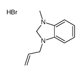 1-methyl-3-prop-2-enyl-1,2-dihydrobenzimidazol-1-ium,bromide Structure
