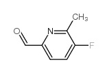 5-氟-6-甲基-2-吡啶甲醛结构式