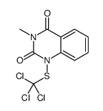 3-methyl-1-(trichloromethylsulfanyl)quinazoline-2,4-dione结构式