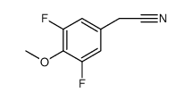 3,5-DIFLUORO-4-METHOXYPHENYLACETONITRILE Structure