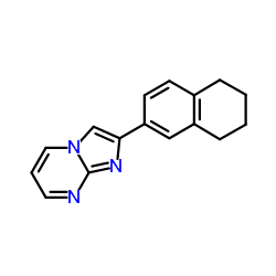2-(5,6,7,8-Tetrahydro-2-naphthalenyl)imidazo[1,2-a]pyrimidine Structure