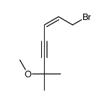 1-bromo-6-methoxy-6-methylhept-2-en-4-yne Structure