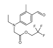 2,2,2-trifluoroethyl 2-(N-ethyl-4-formyl-3-methylanilino)acetate Structure