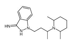 1-[3-(2,6-dimethylpiperidin-1-yl)butyl]indazol-3-amine Structure