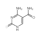 4-amino-2-sulfanylidene-3H-pyrimidine-5-carboxamide结构式