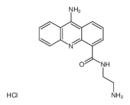 9-Amino-acridine-4-carboxylic acid (2-amino-ethyl)-amide; hydrochloride Structure