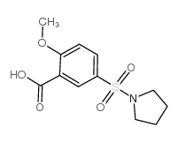 2-METHOXY-5-(PYRROLIDINE-1-SULFONYL)-BENZOIC ACID Structure